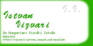 istvan vizvari business card