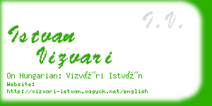 istvan vizvari business card